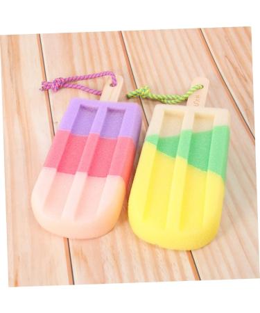 Hemoton 2pcs Kids Bath Sponge Set - Silicone Body Scrubbers for Shower and Bath - Includes Face Scrubber and Popsicle Foam Sponge - Bathing Towel and Foot Scrubber - All-in-One Bathing Kit - Buy Online on GoSupps.com