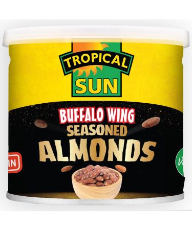 Tropical Sun Buffalo Wing Flavour Almonds in Tins 140G (Pack of 6) - Buy Online on GoSupps.com