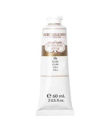 Charbonnel Etching Ink  60 mL  Gold 60 mL Gold