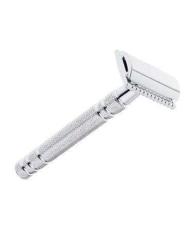 Men's Double Edge Safety Razor Set - 3 Classic Alloy Manual Shavers in Silver | Premium Grooming Essentials for a Close Shave - Buy Online on GoSupps.com