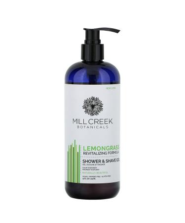 Mill Creek Botanicals Shower & Shave Gel Lemongrass 14 fl oz (414 ml)
