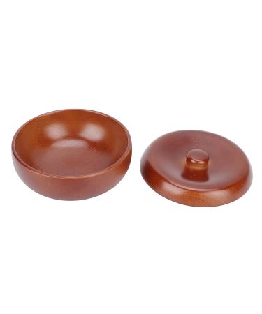 Premium Wooden Shaving Soap Bowl - Durable Frosted Design for Wet Shaving | Ideal for Men's Razors & Shaving Foam - Buy Online on GoSupps.com