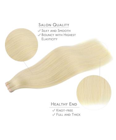 Salife Tape Extensions - Real Hair 20PCs 50g 55cm (22 inch) Bleichblond Remy Invisible Skin Weft #613r - Premium Quality Hair Extensions - Buy Online on GoSupps.com