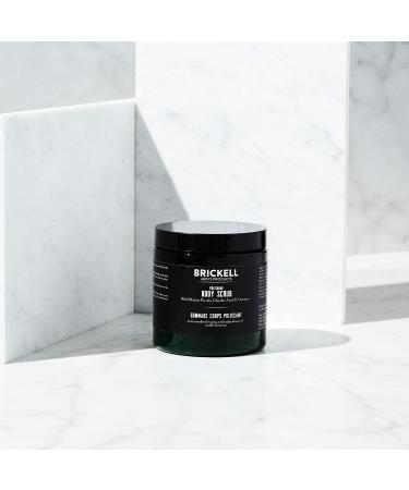 Brickell Men's Polishing Body Scrub - Natural Organic Exfoliator for Men - Prevent Blemishes, Brighten Skin - 8 oz - Buy Online on GoSupps.com