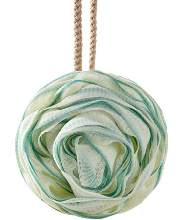VENCENTE Shower Ball Sponge - Large Rose Bath Sponge | Women & Men Skin Friendly Body Scrubber Soft Shower Balls with Lanyard for Home Green - Buy Online on GoSupps.com