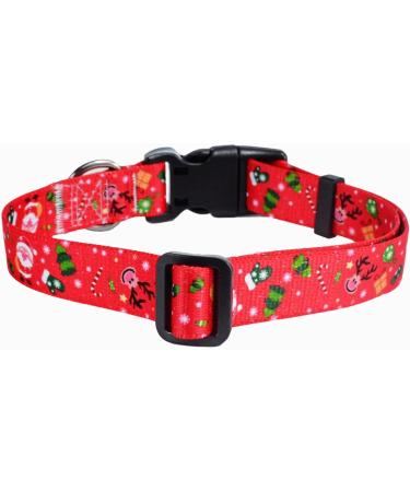 Mihqy Christmas Dog Collar - Adjustable Soft & Comfortable for Small to Large Dogs & Cats (Neck 33-55 cm) - Buy Online on GoSupps.com