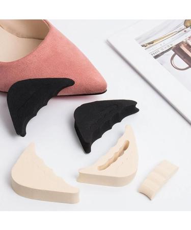 Shoe Toe Inserts - Foam Toe Filler 4 Adjustable Pairs for Loose Shoes in Black & Beige | Comfort & Fit Solutions - Buy Online on GoSupps.com