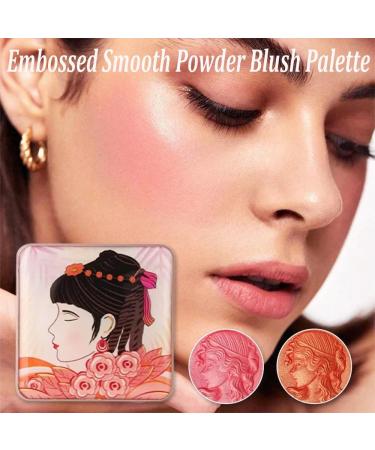 Embossed Smooth Powder Blush Palette For Cheeks Embossed Girl Blush Matte Face Powder Blush Palette For All Skin (Orange #2) Orange 28.35 g (Pack of 1) - Buy Online on GoSupps.com