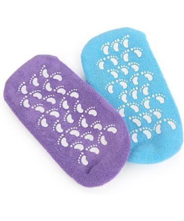 Healeved 1 Pair Cotton Sock Silicone Moisturizing Socks Womens Block Heels Dress Shoes for Women Heels Socks Cracked Heels Socks Womens+Pumps Purple Gel Spa Miss - Buy Online on GoSupps.com