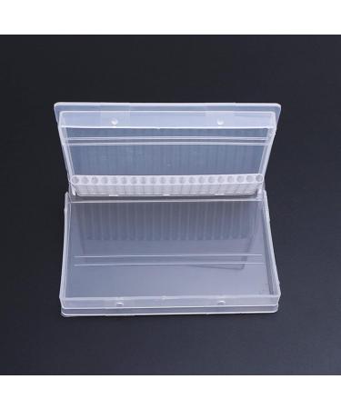 Transparent Nail Drill Bits Storage Box Display for Case Nail Polishing for Head Organizer Manicure Cutters Display Nail Small Storage Boxes - Buy Online on GoSupps.com