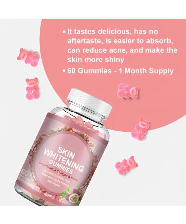 Collagen Gummies Glutathione Collagen Glow Gummies Collagen Glutathione Skin Whitening Gummies Organic Glow Beauty Collagen for Skin Care - Buy Online on GoSupps.com