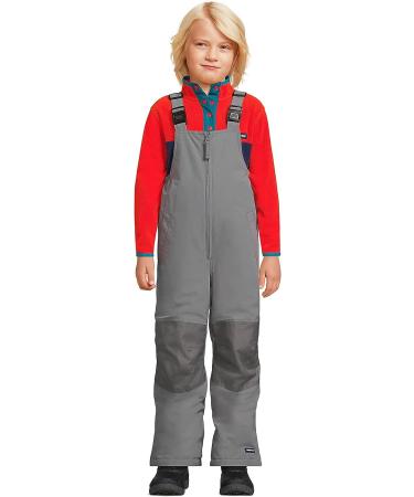 Lands' End Kids Squall Waterproof Iron Knee Bib Snow Pants - Size 16, Cadet Gray - Buy Online on GoSupps.com