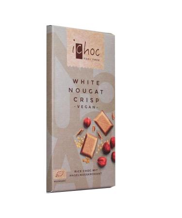 Vivani Organic Chocolate | White Nougat Crisp | 6 x 80g