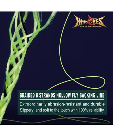 Hercules Braided Fly Line Backing 20lb 100Yds - Fluorescent Yellow - Buy Online on GoSupps.com