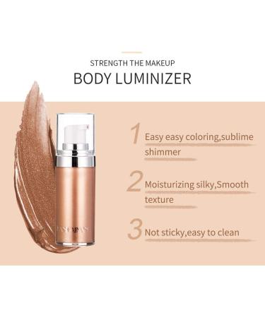 Rose Gold Luminizer Highlighter Cream Spray for Radiant Face and Body Glow - Buy Online on GoSupps.com