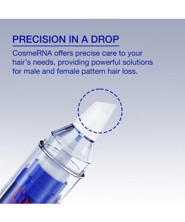 CosmeRNA Natural-Structure RNA-based Anti-Hair Loss Tonic for Thicker Fuller Healthier Hair for Biweekly Use Maximum 3-6 Months Supply for Men and Women 6ml (0.2 fl oz) (6ml with Shampoo Brush) - Buy Online on GoSupps.com