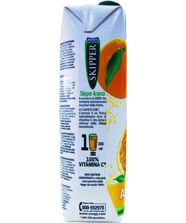  Zuegg Zuegg - Skipper Orange 100% Juice - 12 Pieces of 1 Litre 12 L  - Buy Online on GoSupps.com