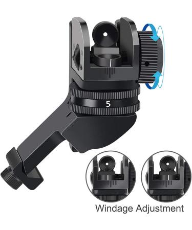 Feyachi 45 Degree Front and Rear Backup Iron Sights - Picatinny Rail Mounted - Buy Online on GoSupps.com