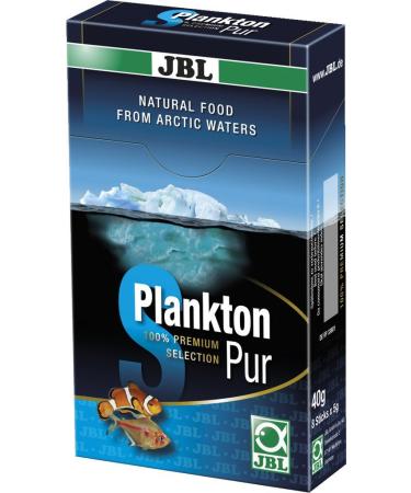 JBL Plankton Food for Fresh and Saltwater Fish, Pure Plankton - 8 Sticks of 5g