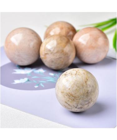 FFIME Natural Yellow Moonstone Polishing Ball - 70-80mm Reiki Massage Therapy & Exquisite Home Decoration Souvenir - Buy Online on GoSupps.com