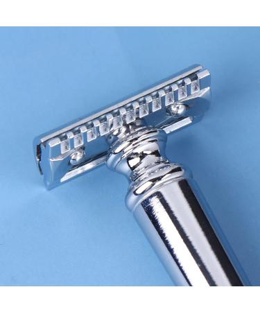 Buy Reusable Safety Razor for Men - Traditional Manual Shaving Razor | Eco-Friendly Wood Design - Buy Online on GoSupps.com