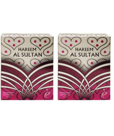 KHADLAJ PERFUMES Hareem Al Sultan Silver Concentrated Perfume Oil 1.18 Ounce (Unisex) (Pack of 2) Hareem Al Sultan Silver 1.18 Fl Oz (Pack of 2)