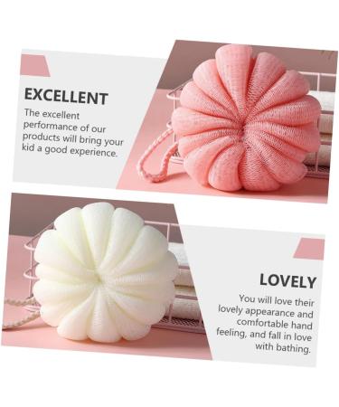 MERRYHAPY 4pcs Pumpkin Bath Balls | Exfoliating Shower Loofah Sponges for Refreshing Baths - International Shipping Available - Buy Online on GoSupps.com