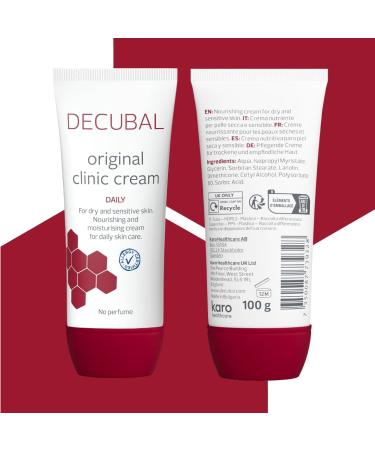 Decubal Original Clinical Cream | Intensive moisturizer for dry very dry and sensitive skin | Hydration up to 72 hours | 100 g - Buy Online on GoSupps.com