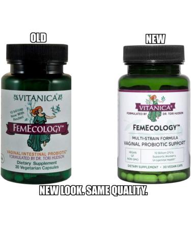 Vitanica FemEcology Vaginal Probiotic - 10 Billion CFU, 30 Vegan Capsules - Buy Online on GoSupps.com