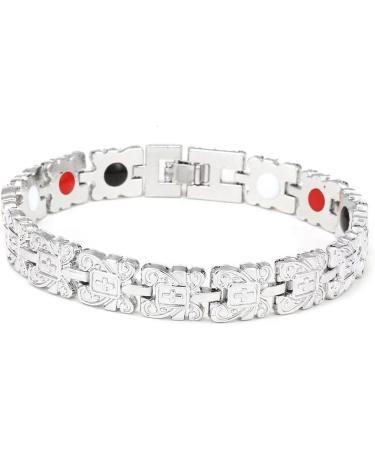 Moxeupon Lymph Magnet Wristband - Lymphatic Drainage Bracelet for Weight Loss | Silver Healthcare Gift for Women & Men - Buy Online on GoSupps.com