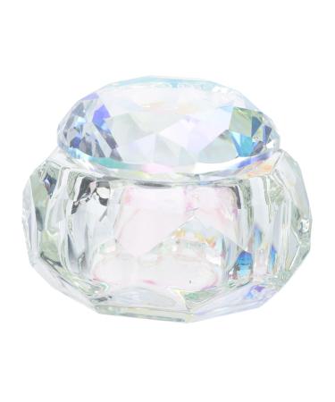 BESTonZON 1pc Nail Art Crystal Cup Mini Dappen Dish Nail Art Dappen Dish Nail Acrylic Liquid Holder Acrylic Nail Powder Clear Acrylic Powder Manicure Care With Cover Hand Model Crystal Glass 6x6cm Assorted Color