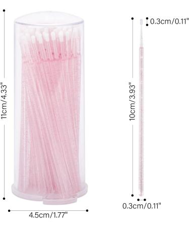 G2PLUS 400PCS Crystal Pink Micro Applicators Brushes - Disposable Eyelash Extension Swabs for Crafting - Buy Online on GoSupps.com