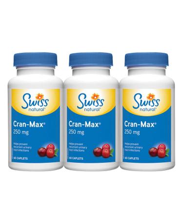 Swiss Natural Cran-Max 250mg Caplet 60 (Pack of 3)