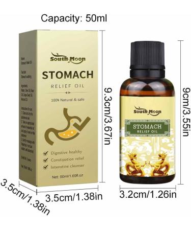 Halatua Abdominal Slim Oil - Natural Grape Seed Olive Almond & Rose Oil for Relaxation Digestion & Appetite Control - 50ml - Buy Online on GoSupps.com
