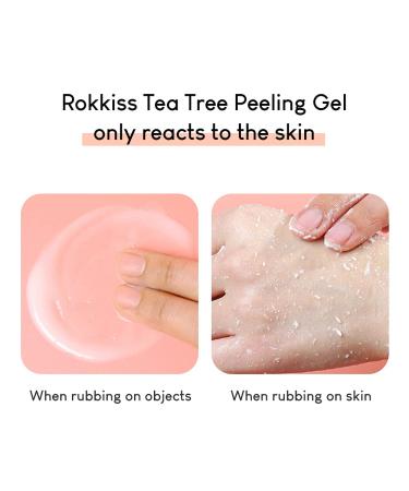 Rokkiss Tea Tree Peeling Gel 4.05 oz - Gentle Korean Face Exfoliator for All Skin Types - Buy Online on GoSupps.com