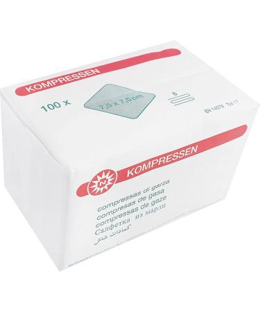 Buy Noba 8-Fold Compresses - 100 Pieces 7.5 x 7.5 cm | Fast International Shipping - Buy Online on GoSupps.com