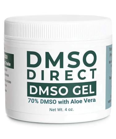 DMSO Gel with Aloe Vera 4oz - 70% Dimethyl Sulfoxide (99.99% Pure Pharma-Grade DMSO) - DMSO Direct