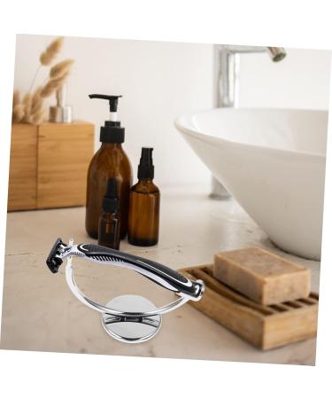 FOMIYES 2-Pack Stainless Steel Brush Holder & Razor Organizer | Men's Shaving Storage | Ideal Gifts for Him | Durable & Adjustable | 10.5x8.7cm - Buy Online on GoSupps.com