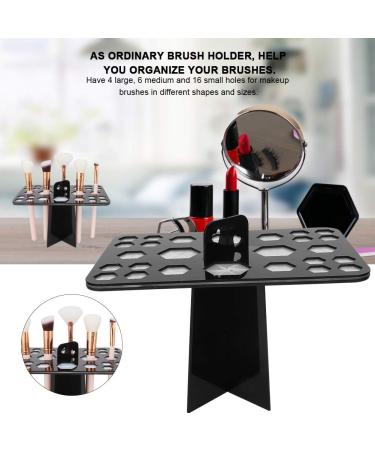 VIFER 26 Holes Makeup Brush Holder Foldable Black Cosmetic Organizer for International Shipping - Buy Online on GoSupps.com