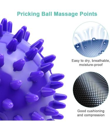 Uraqt Massage Balls Set - 3-Piece Fascia Spiked Massage Balls for Back Legs Feet & Hands - Ideal for Deep Tissue Relief - Buy Online on GoSupps.com