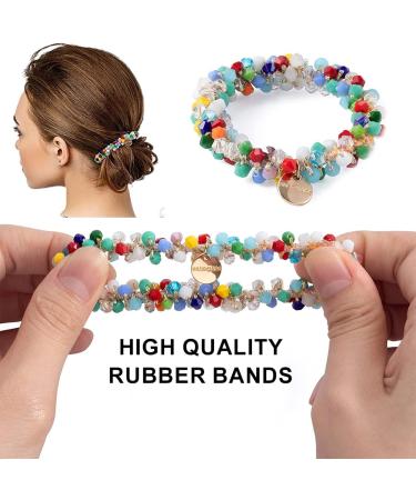 Tadipri 3 Pieces Hair Bands with Beads Elastic Stretchy Hair Accessories for Women and Girls for Women and Girls - Buy Online on GoSupps.com