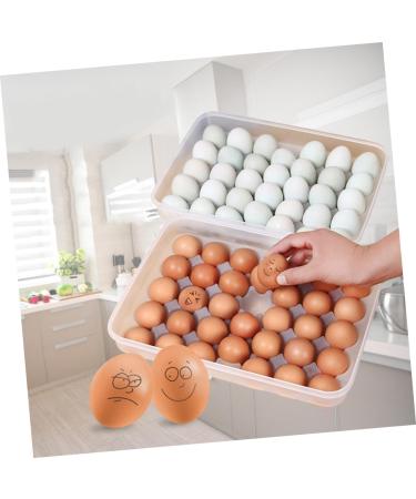 KOMBIUDA 34 Eggs Large Capacity Egg Holder Egg Crisper Grids Egg Holder Egg Container Egg Plate High Capacity - Buy Online on GoSupps.com