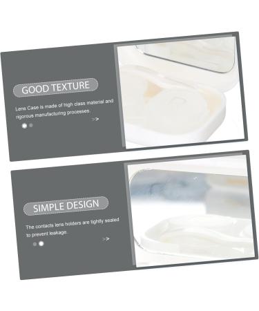 Buy Homsfou 36-Piece Travel Set: Hard Contact Lens Container & Beauty Mirror - Perfect for Soaking Lentils International Shipping Available - Buy Online on GoSupps.com
