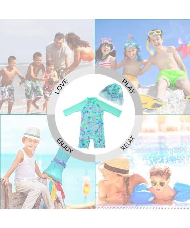 UPF 50+ Baby Zipper Swimwear | Green Octopus Toddler Swimsuit 3-6 Months - Buy Online on GoSupps.com