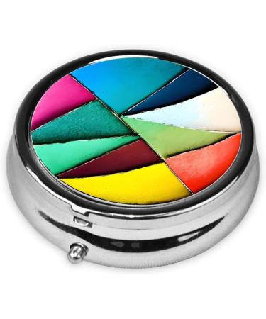 Round Pill Box Organizer - 3 Compartment Portable Travel Medication Case for International Shipping - Buy Online on GoSupps.com