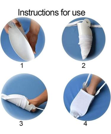 Sock Aid Stocking Slider with Foam Handle Dressing Aid for Women Men Senior Pregnant Sock Helper No Bending Stretching - Buy Online on GoSupps.com
