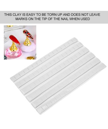 Naroote Manicure Clay Nail Tip Display Stand Non-Toxic Nail Glue for Manicure Practice Base Nail Color Board 96 Clay Grains for Home Salon - Buy Online on GoSupps.com