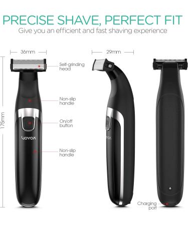 VOYOR Beard Trimmer Men Hair Clippers Cordless Rechargeable Adjustable with Lifetime Sharp Blades 120mins Run Time Waterproof TX100 - Buy Online on GoSupps.com