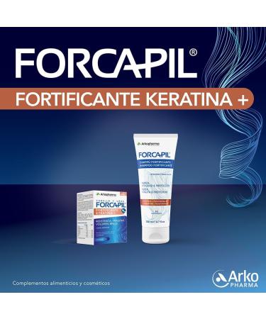 Forcapil keratin fortifying shampoo 200 ml - Buy Online on GoSupps.com