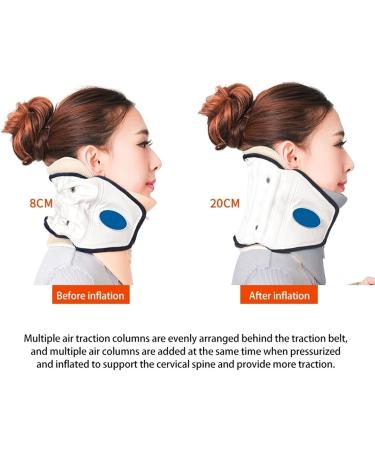 Alkani Cervical Traction Collar - Pneumatic Neck Pain Relief for Pinched Nerves Herniated Discs Sciatica & Stiff Neck - Buy Online on GoSupps.com